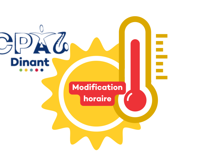 Modification horaire CPAS – Forte chaleur