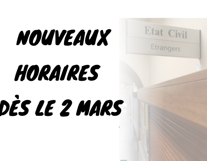 Modernisation de l’accueil à l’Hôtel de Ville & horaires adaptés