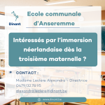 Immersion néerlandais dès la 3ème maternelle