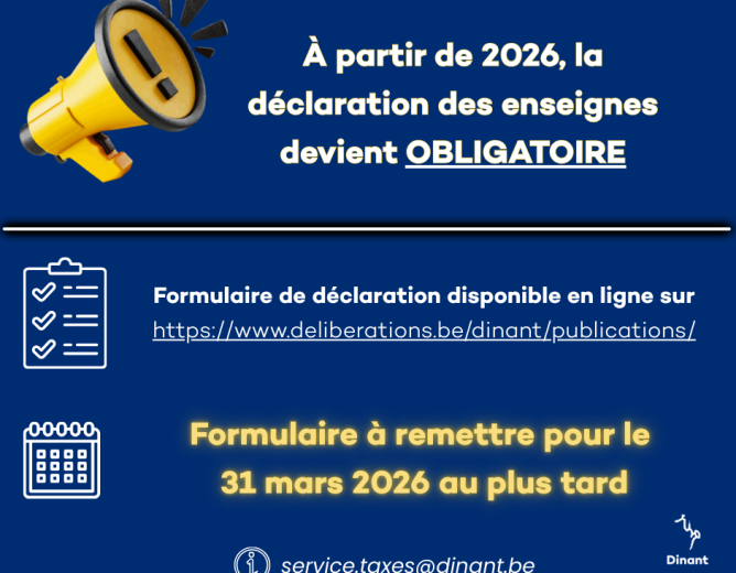 𝑫𝒆́𝒄𝒍𝒂𝒓𝒂𝒕𝒊𝒐𝒏 𝒂̀ 𝒍𝒂 𝒕𝒂𝒙𝒆 𝒔𝒖𝒓 𝒍𝒆𝒔 𝒆𝒏𝒔𝒆𝒊𝒈𝒏𝒆𝒔 𝒅𝒆𝒗𝒊𝒆𝒏𝒕 𝒐𝒃𝒍𝒊𝒈𝒂𝒕𝒐𝒊𝒓𝒆