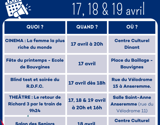 Que faire à Dinant ce week-end?