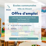 Offres d’emploi – Ecoles Communales Dinant