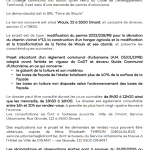 URBANISME – AVIS D’ANNONCE DE PROJET