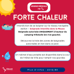 FORTE CHALEUR : informations utiles