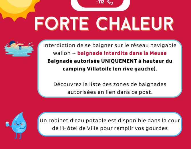 FORTE CHALEUR : informations utiles