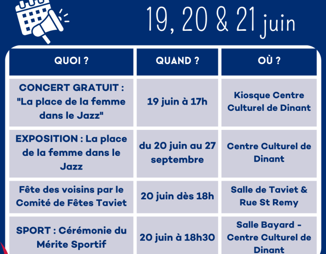Que faire à Dinant ce week-end?