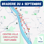 Circulation perturbée – centre-ville : braderie 6 septembre